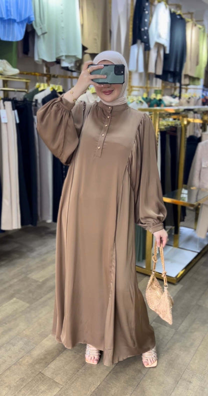 Robe hijab soie