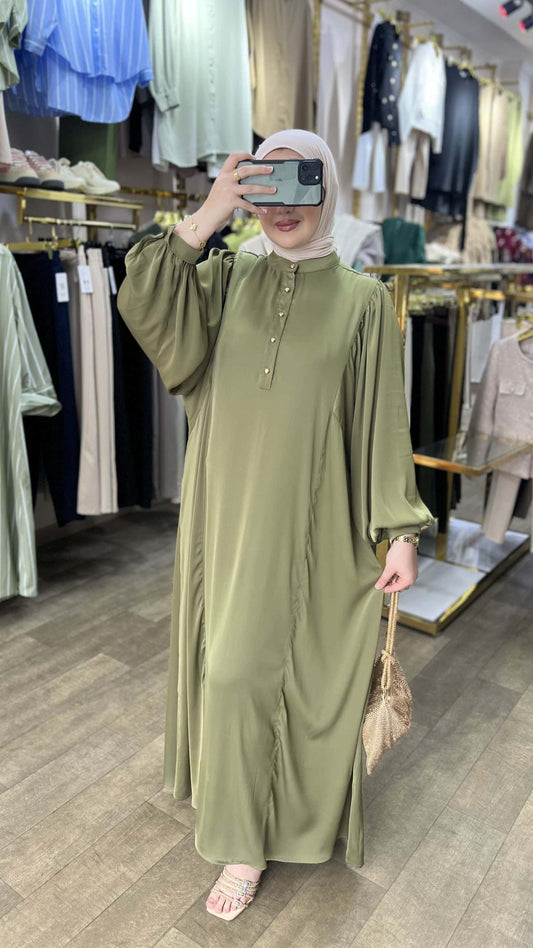 Robe hijab soie